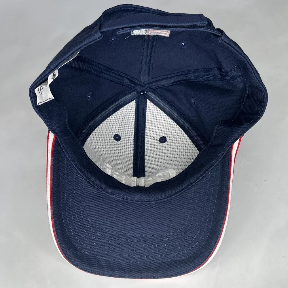 Garst Seed Baseball Hat Adult Blue Strapback Hook Loop American Flag Agriculture